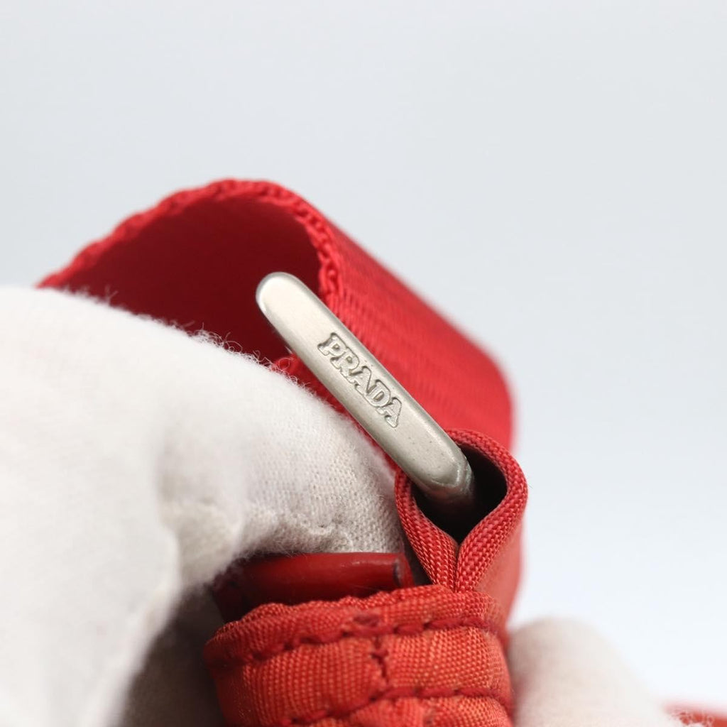 Prada Zip Top Messenger Bag Tessuto Red Nylon Shoulder Bag Bag