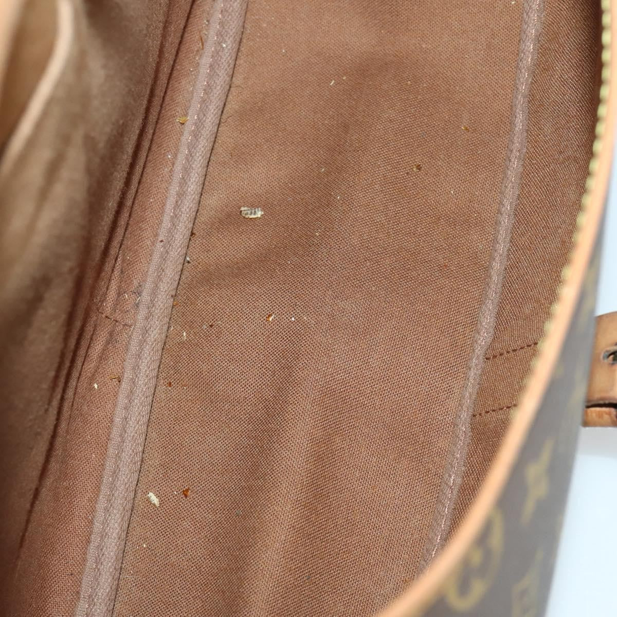 Louis Vuitton Saumur Handbag Monogram Canvas Brown Canvas Shoulder Bag