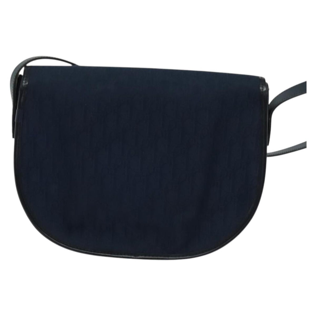 Christian Dior Vintage Trotter Shoulder Bag Canvas Navy Canvas Shoulder Bag Bag (Pre-Owned)
