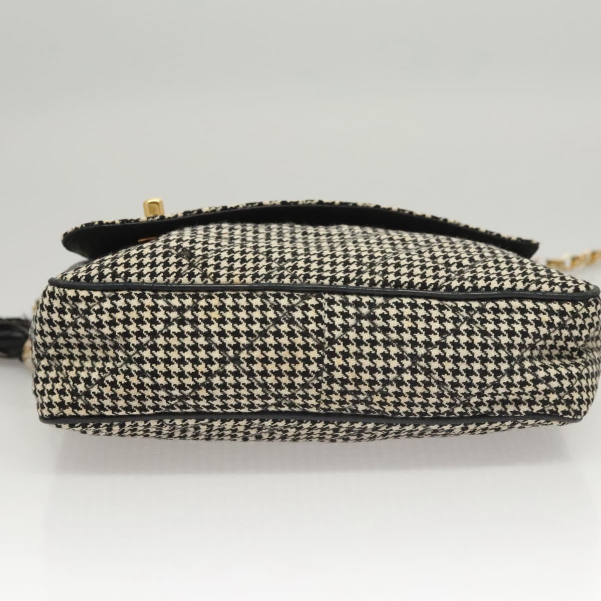 Chanel Vintage Front Pocket Camera Bag Canvas White Canvas Shoulder Bag Bag