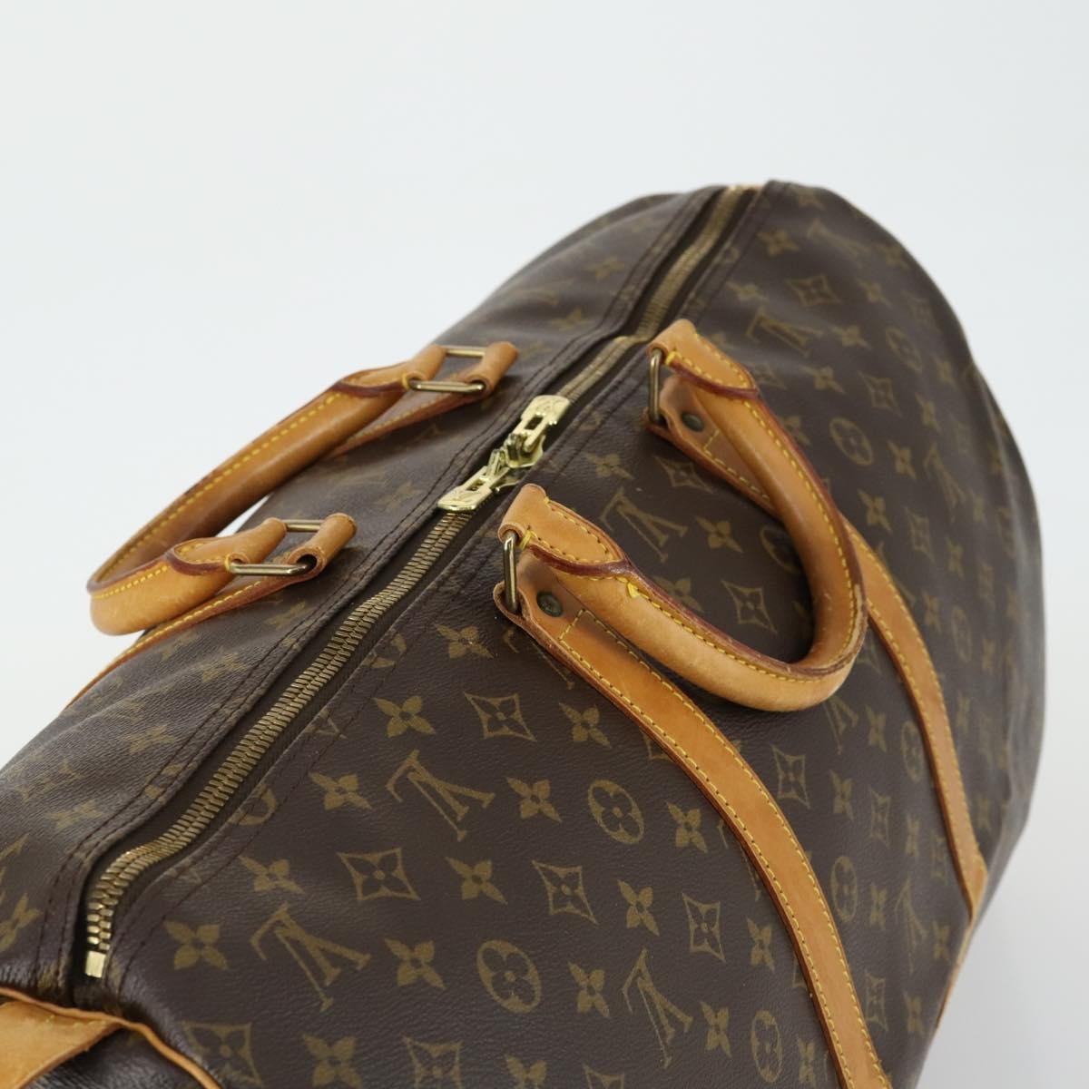 Louis Vuitton Keepall Bag Monogram Canvas Brown Canvas Travel Bag