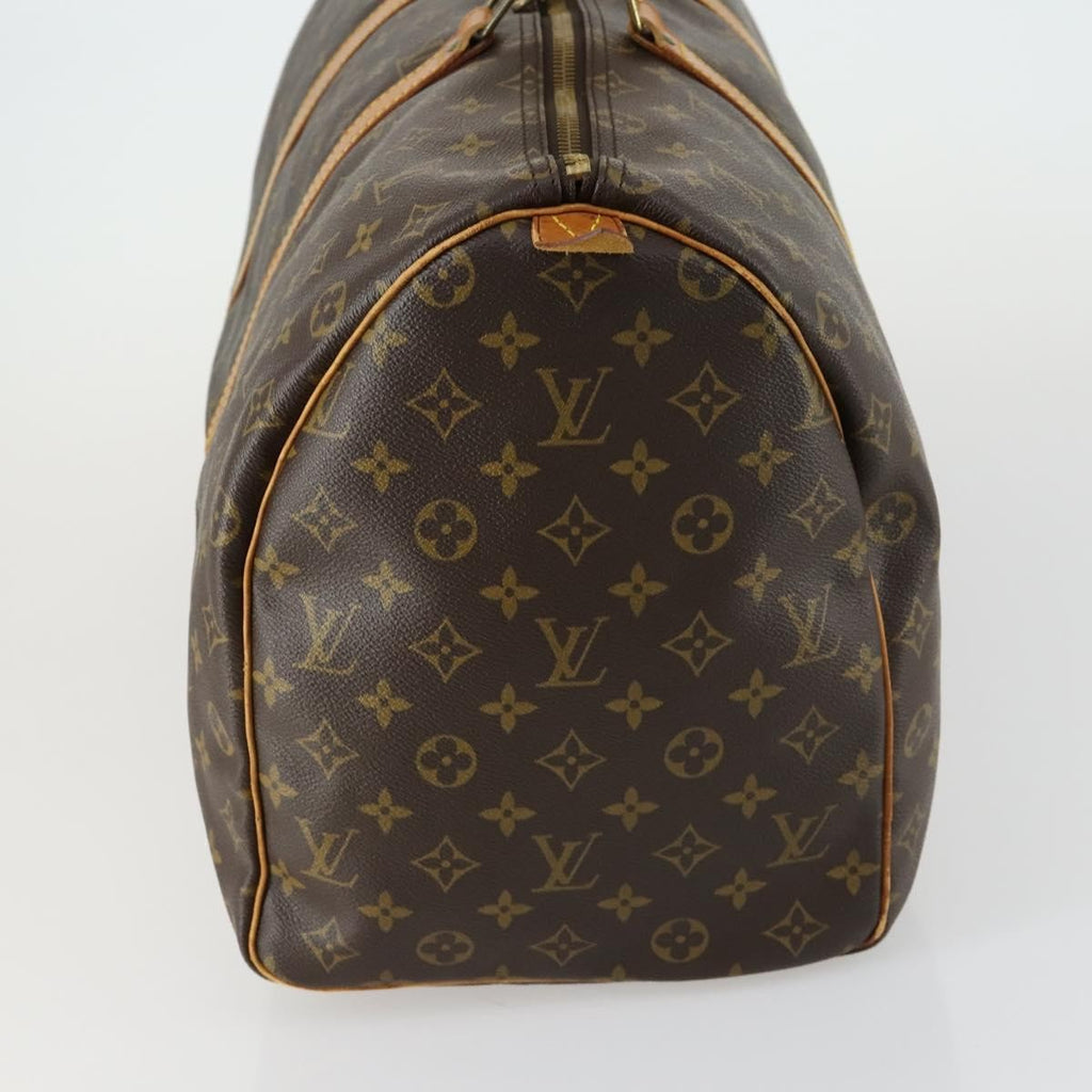 Louis Vuitton Keepall Bag Monogram Canvas Brown Canvas Travel Bag