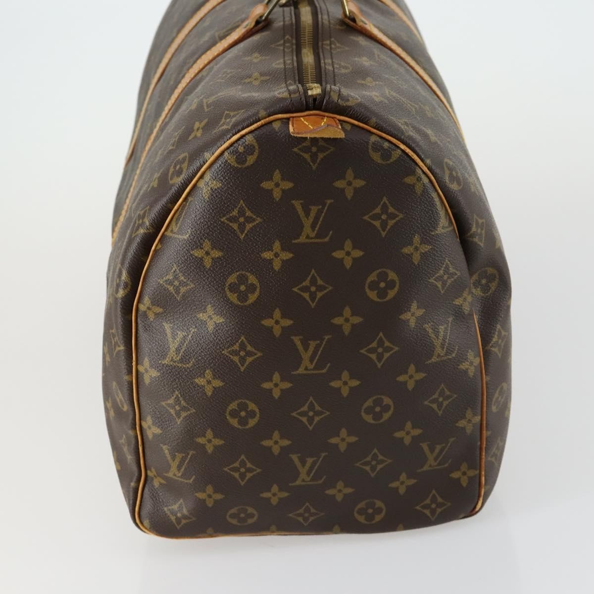 Louis Vuitton Keepall Bag Monogram Canvas Brown Canvas Travel Bag
