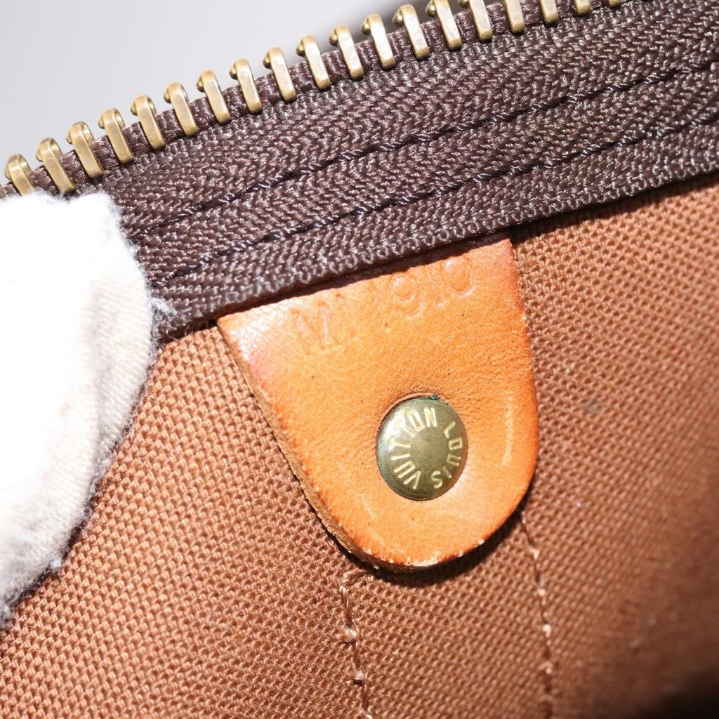 Louis Vuitton Keepall Bag Monogram Canvas Brown Canvas Travel Bag