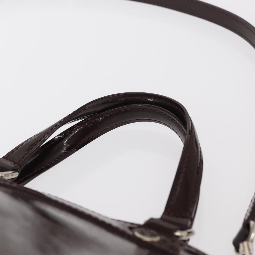 Louis Vuitton Brea Handbag Electric Epi Leather Purple Leather Handbag