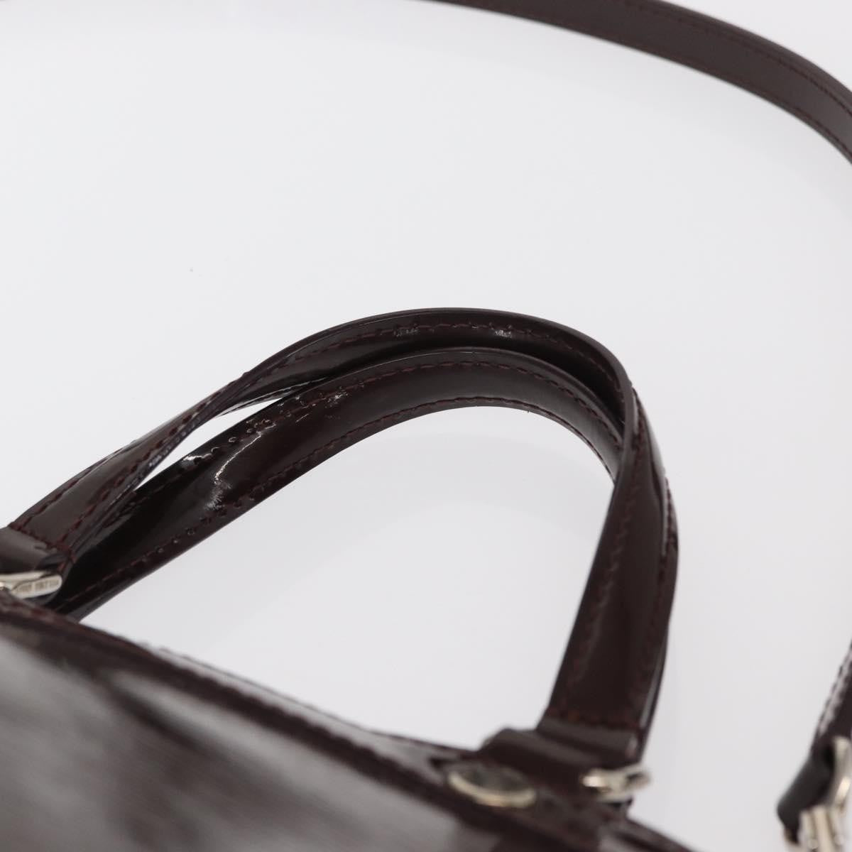 Louis Vuitton Brea Handbag Electric Epi Leather Purple Leather Handbag