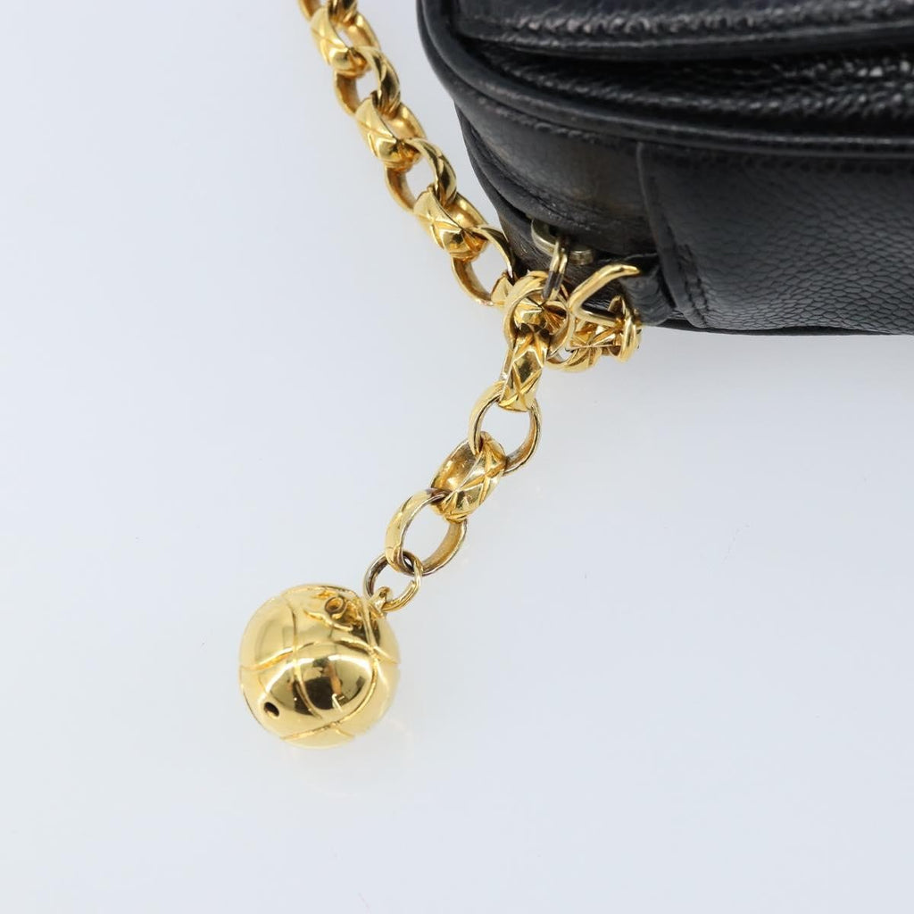 Chanel Vintage Front Pocket Cc Camera Bag Caviar Black Leather Shoulder Bag Bag