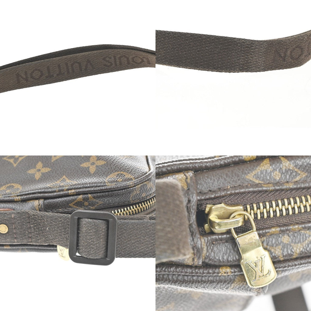 Louis Vuitton Trotteur Beaubourg Handbag Monogram Canvas Brown Canvas Shoulder Bag