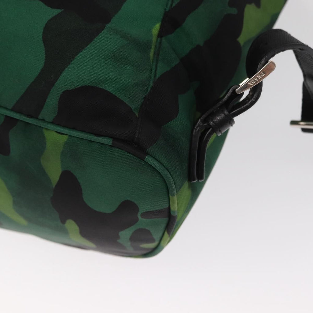 Prada Camouflage Backpack Tessuto Green Nylon Backpack Bag