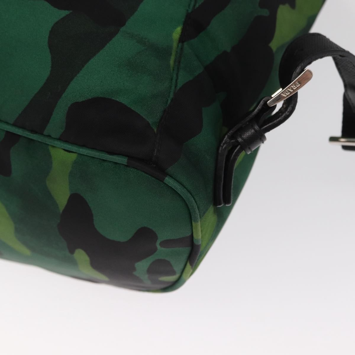 Prada Camouflage Backpack Tessuto Green Nylon Backpack Bag