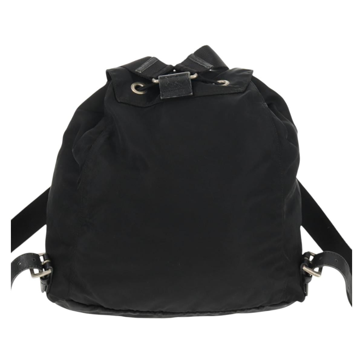 Prada Front Pocket Backpack Tessuto Black Nylon Backpack Bag