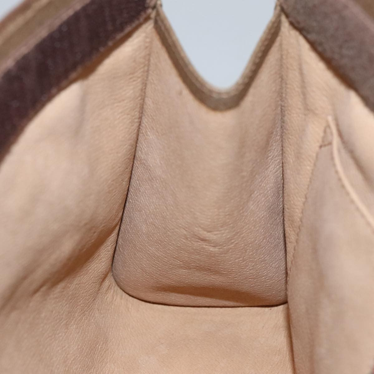 Gucci Sherry Line Pouch Canvas Beige Canvas Clutche & Pouche Bag (Pre-Owned)