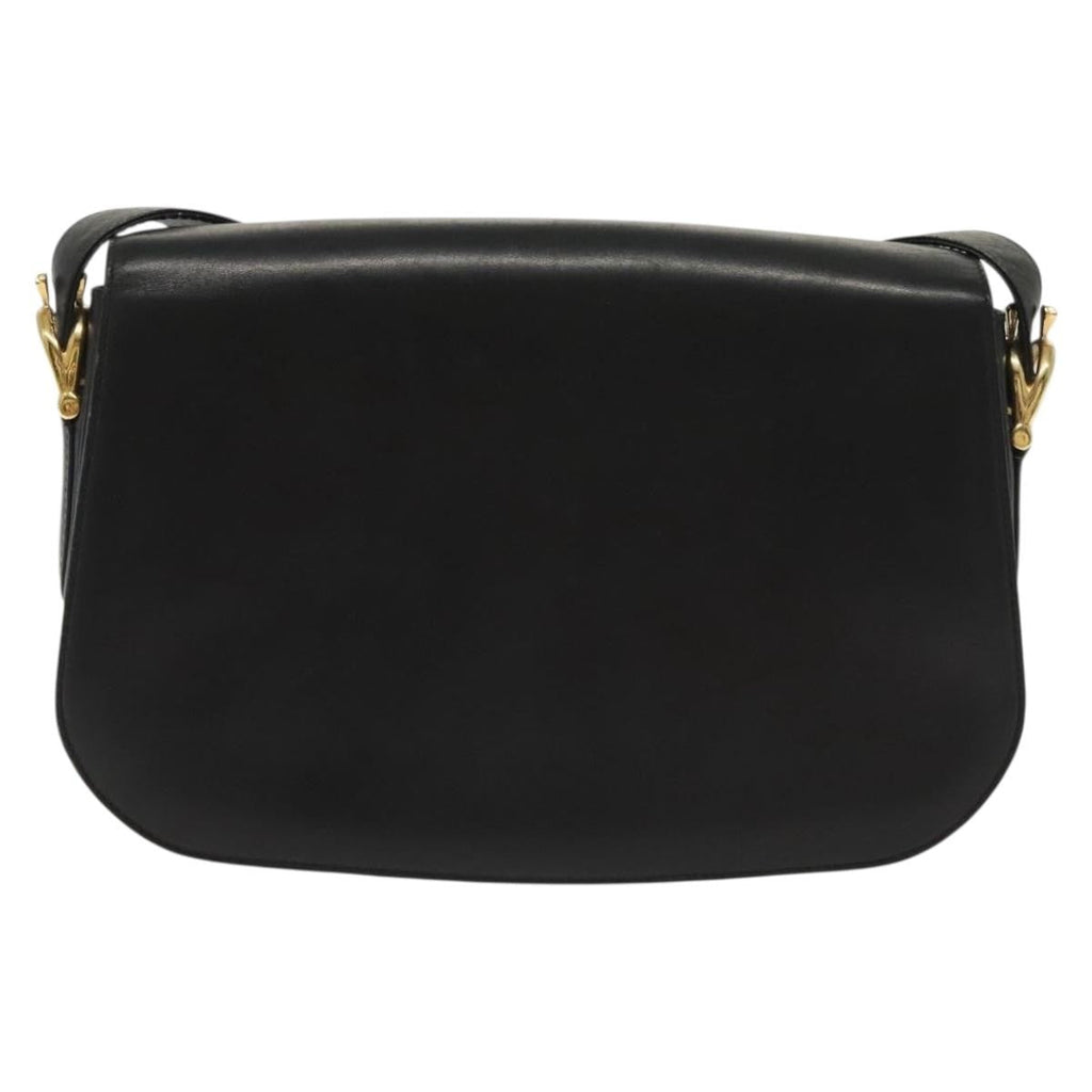 Celine Horse Carriage Shoulder Bag Leather Black Leather Bag