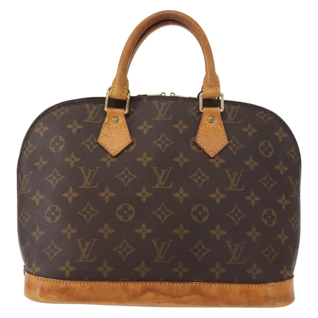Louis Vuitton Alma Handbag Monogram Canvas Brown Canvas Handbag