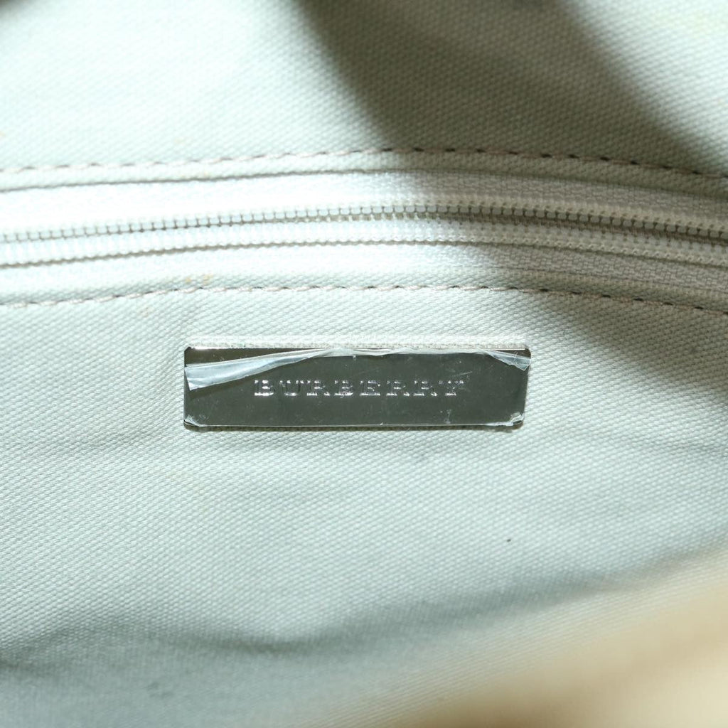 Burberry Nova Check Shoulder Bag Canvas Beige Canvas Shoulder Bag
