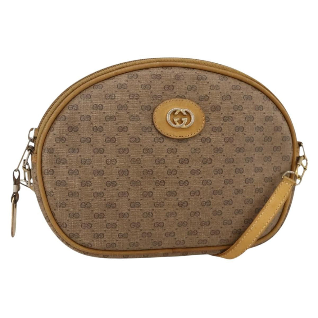Gucci Micro Gg Supreme Shoulder Bag Gg Canvas Beige Pvc Shoulder Bag Bag (Pre-Owned)