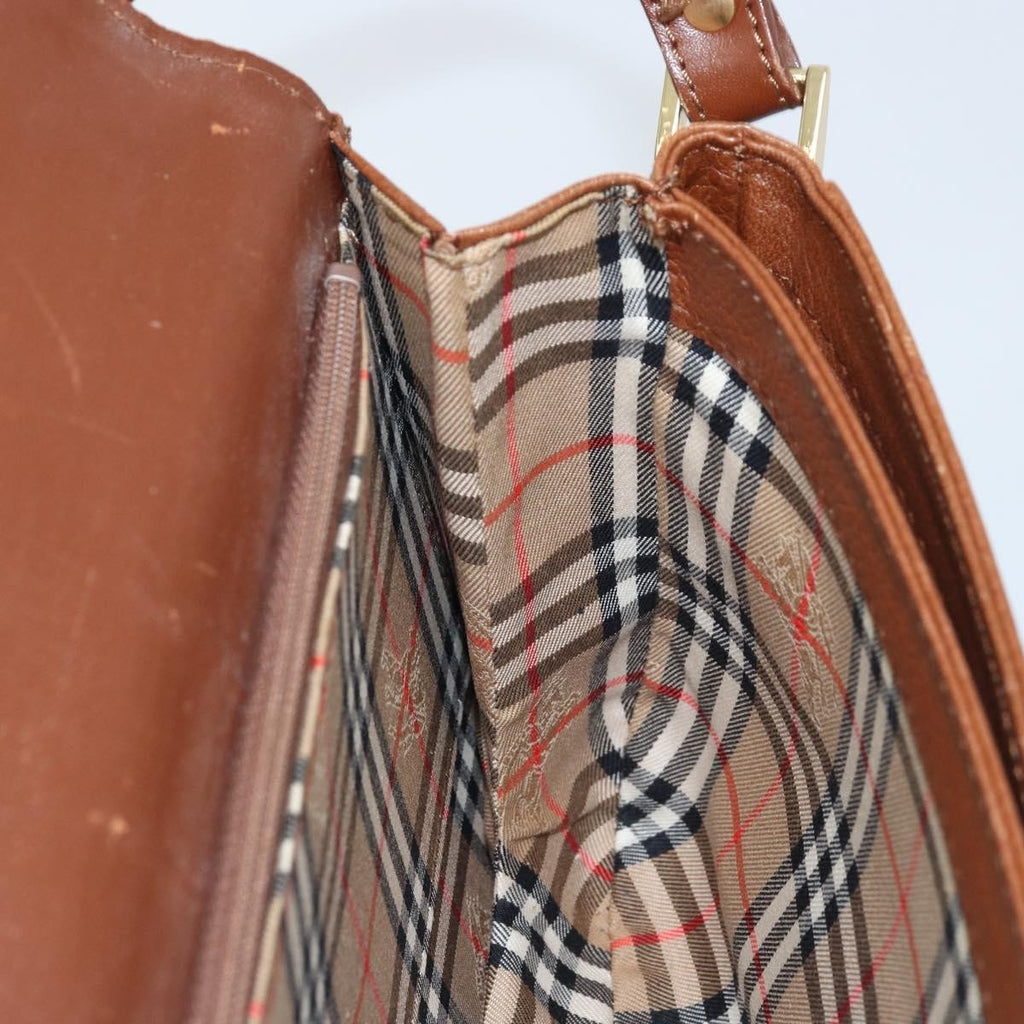 Burberry Flap Shoulder Bag Leather Brown Leather Shoulder Bag