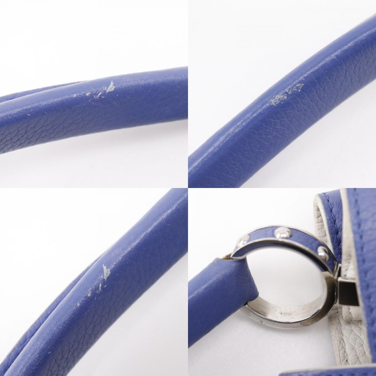 Louis Vuitton Capucines Bag Leather Blue Leather Handbag