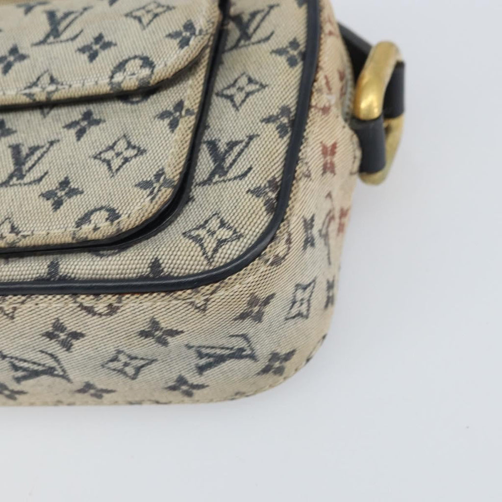Louis Vuitton Juliette Crossbody Bag Mini Lin Blue Canvas Shoulder Bag