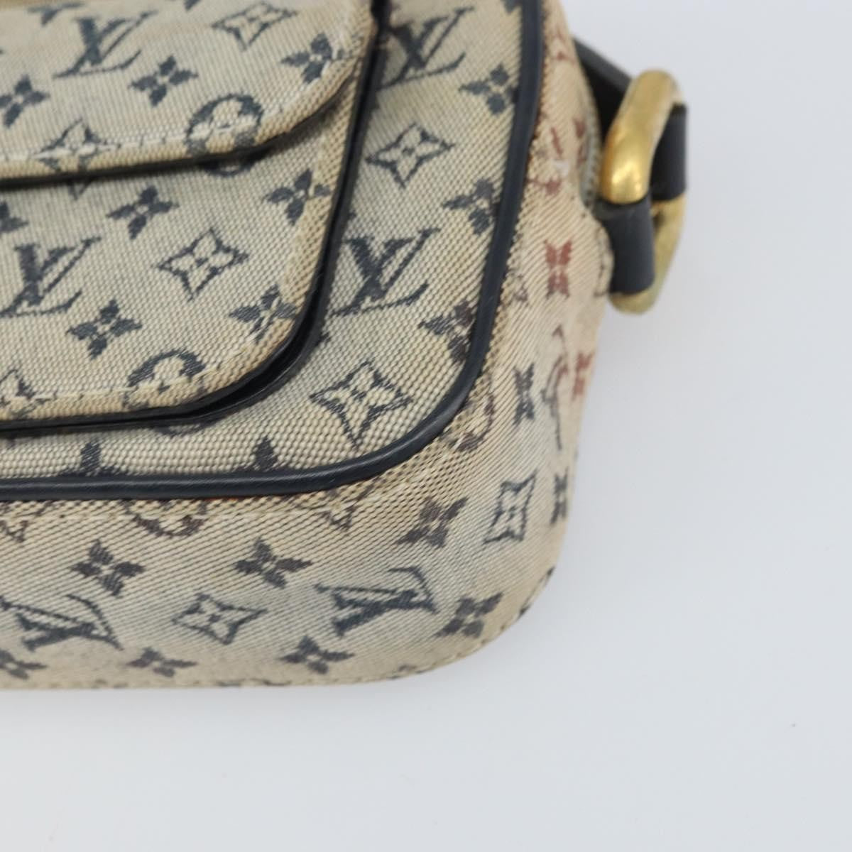 Louis Vuitton Juliette Crossbody Bag Mini Lin Blue Canvas Shoulder Bag