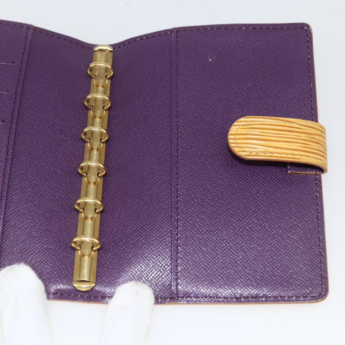 Louis Vuitton Agenda Cover Epi Leather Yellow Leather Wallets Accessory