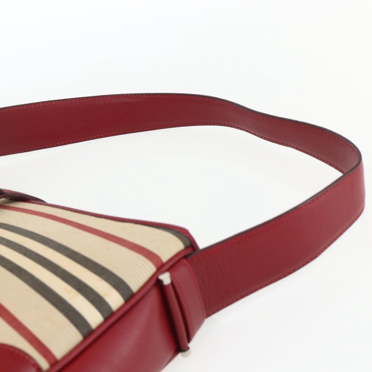 Burberry Blue Label Shoulder Bag Canvas Beige Canvas Shoulder Bag