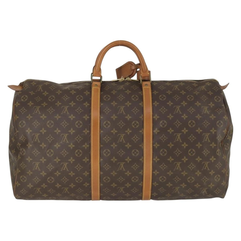 Louis Vuitton Keepall Bag Monogram Canvas Brown Canvas Travel Bag