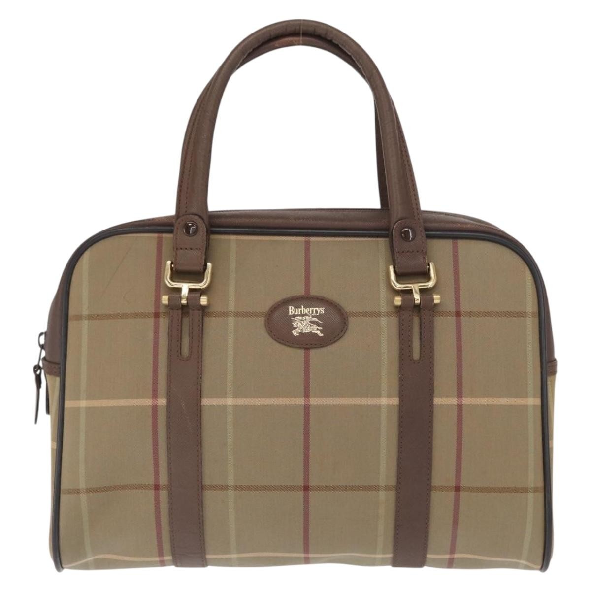 Burberry Nova Handbag Canvas Khaki Canvas Handbag