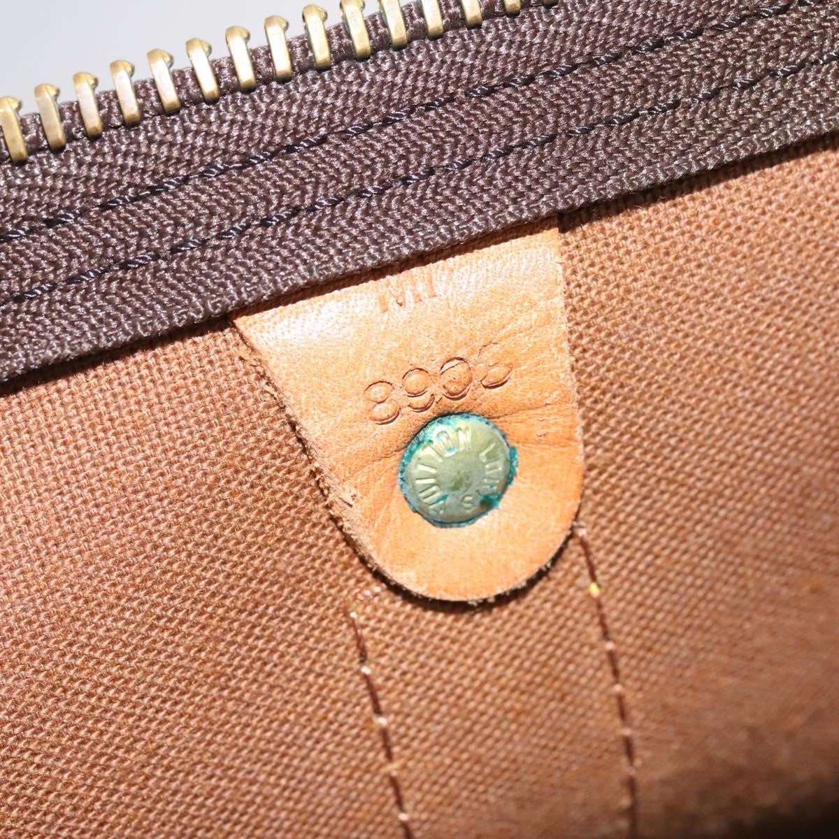 Louis Vuitton Keepall Bag Monogram Canvas Brown Canvas Travel Bag