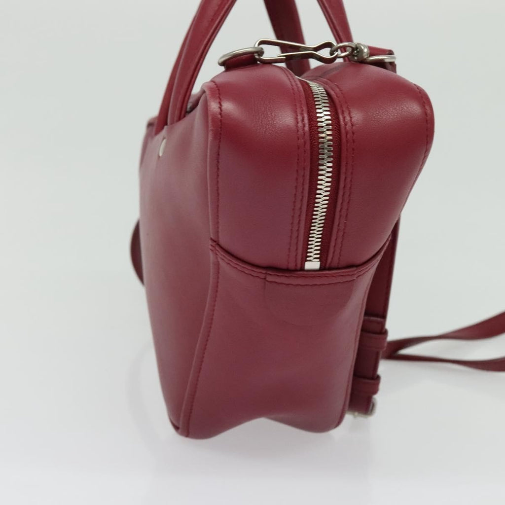 Balenciaga Triangle Duffle Bag Leather Red Leather Hand