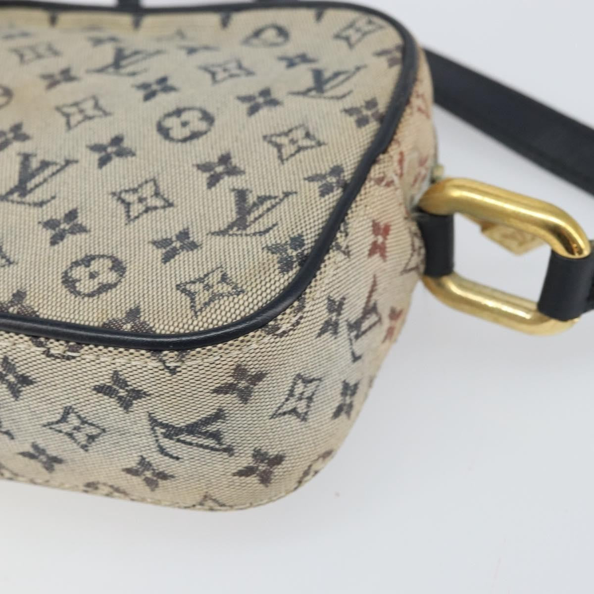 Louis Vuitton Juliette Crossbody Bag Mini Lin Blue Canvas Shoulder Bag