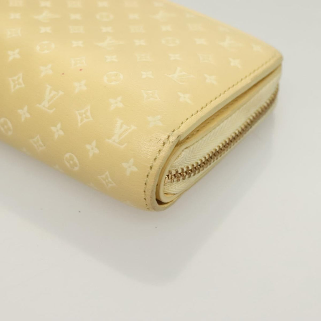 Louis Vuitton Lou Wallet Nanogram Leather Beige Leather Wallets Accessory