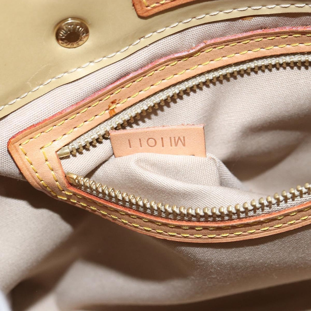 Louis Vuitton Reade Handbag Monogram Vernis Beige Patent_Leather Handbag