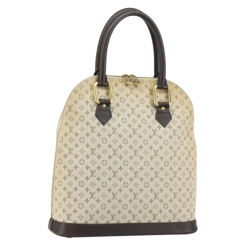 Louis Vuitton Alma Handbag Mini Lin Monogram Khaki Canvas Handbag