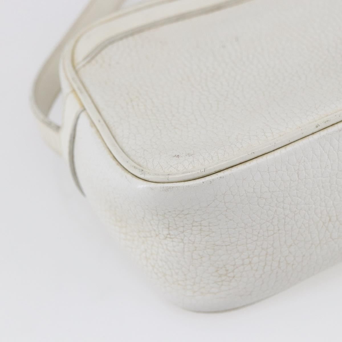 Celine Vintage Shoulder Bag Leather White Leather Shoulder Bag Bag