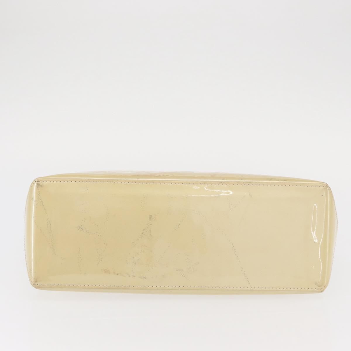 Louis Vuitton Wilshire Handbag Monogram Vernis Beige Patent_Leather Handbag