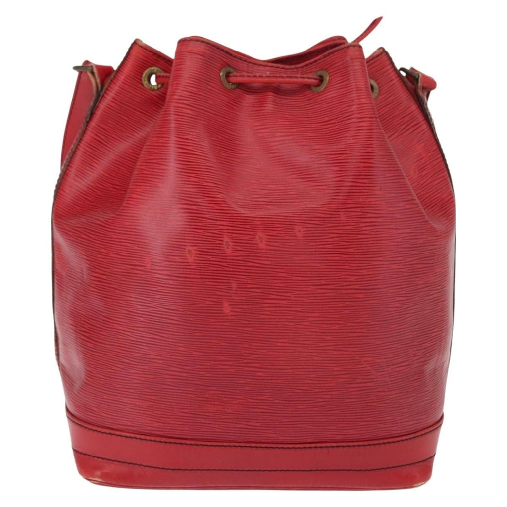 Louis Vuitton Noe Handbag Epi Leather Red Leather Shoulder Bag