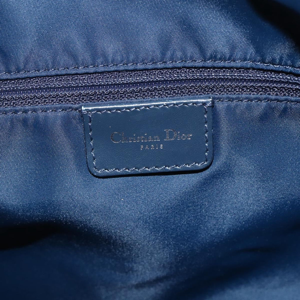 Christian Dior Vintage Trotter Shoulder Bag Canvas Navy Canvas Shoulder Bag Bag (Pre-Owned)