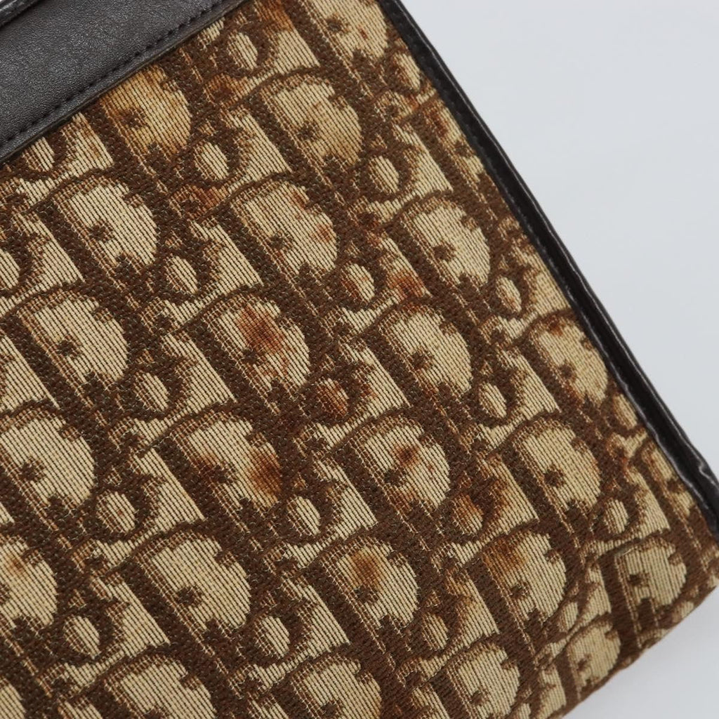 Christian Dior Vintage Trotter Shoulder Bag Canvas Beige Canvas Shoulder Bag Bag (Pre-Owned)