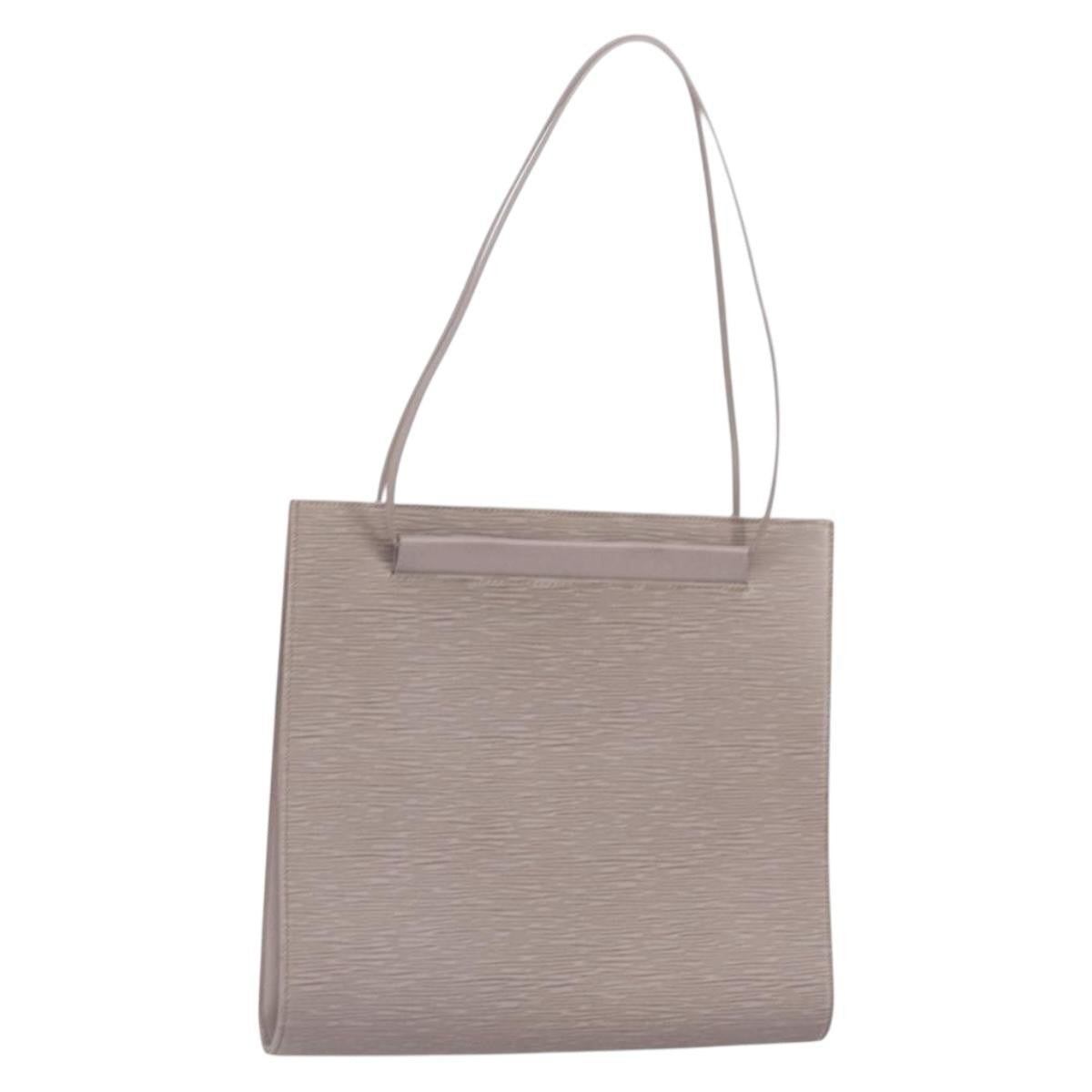 Louis Vuitton Saint Tropez Handbag Epi Leather Gray Leather Shoulder Bag
