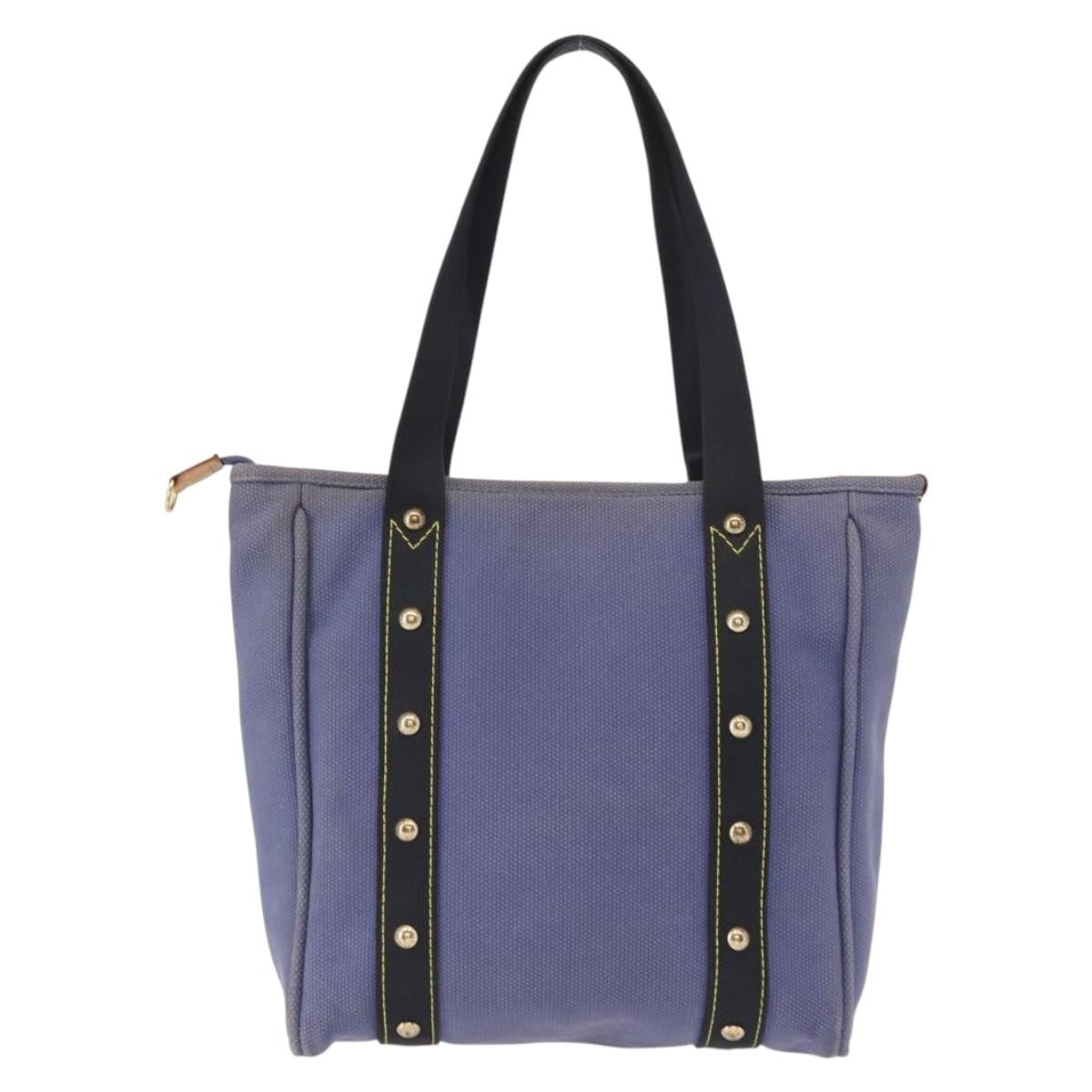 Louis Vuitton Antigua Tote Canvas Blue Canvas Tote Bag