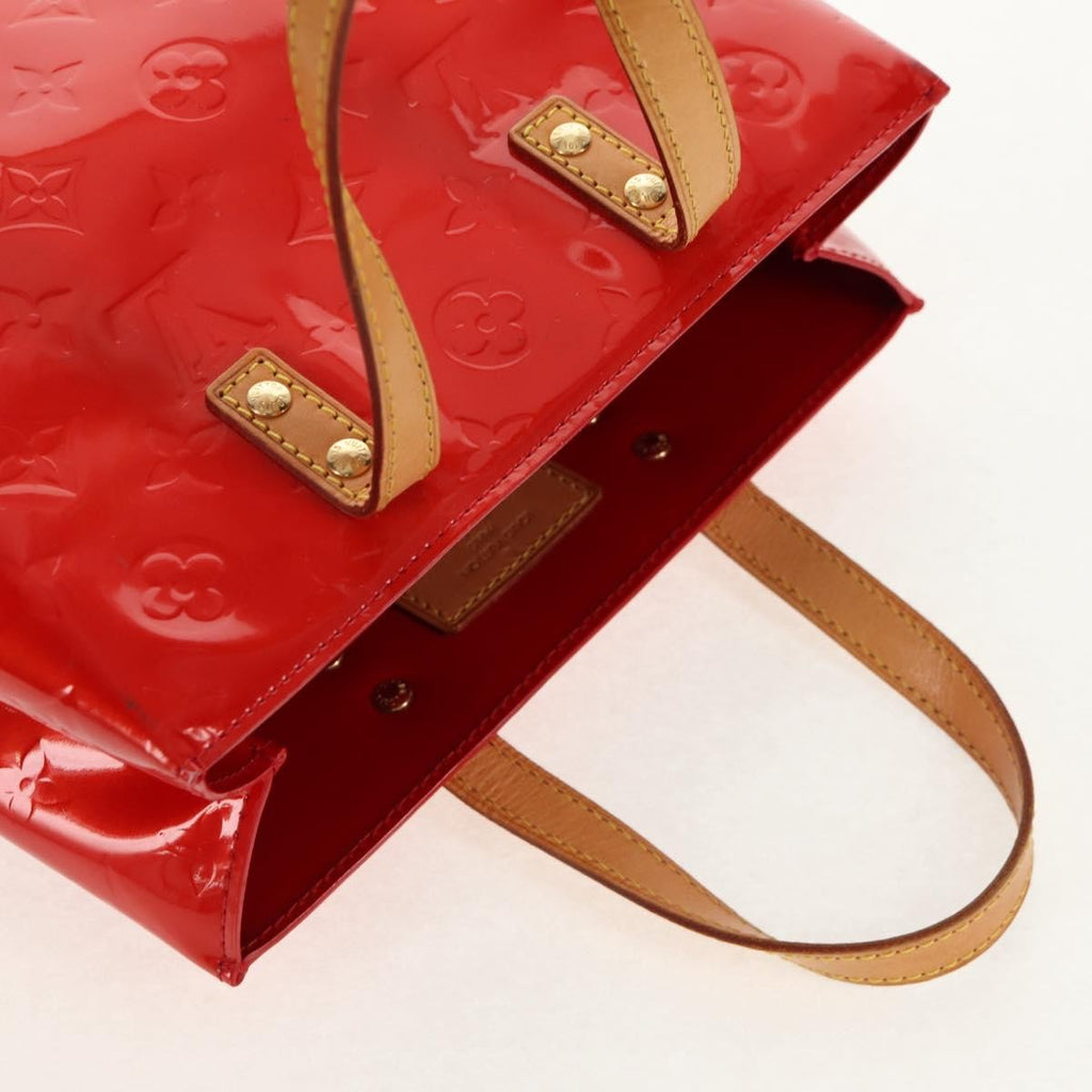 Louis Vuitton Reade Handbag Monogram Vernis Red Patent_Leather Handbag