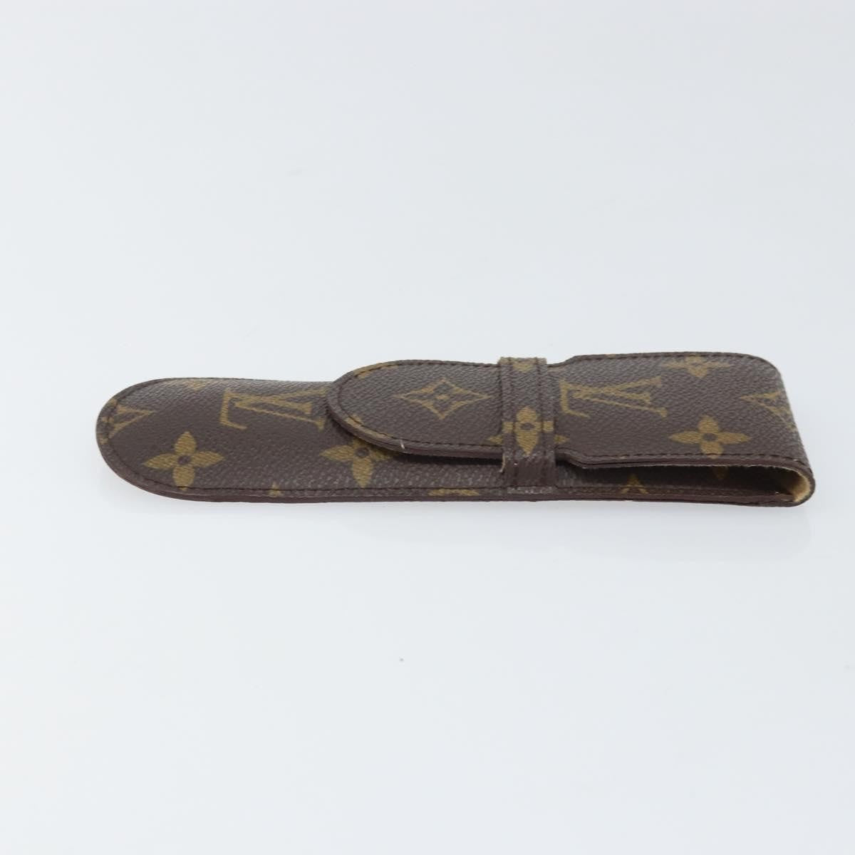 Louis Vuitton Etui À Stylo Canvas Brown Canvas Clutche & Pouche Bag