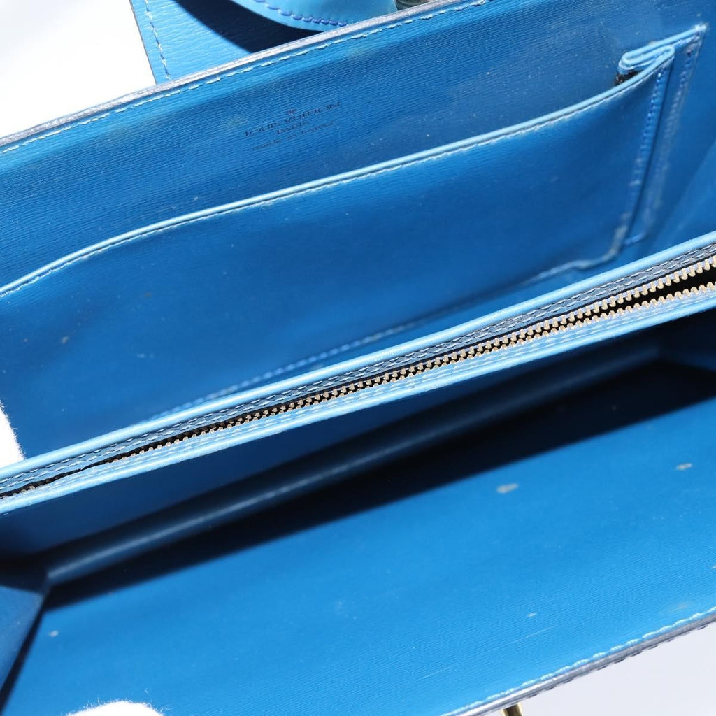 Louis Vuitton Capucines Shoulder Bag Epi Leather Blue Leather Shoulder Bag