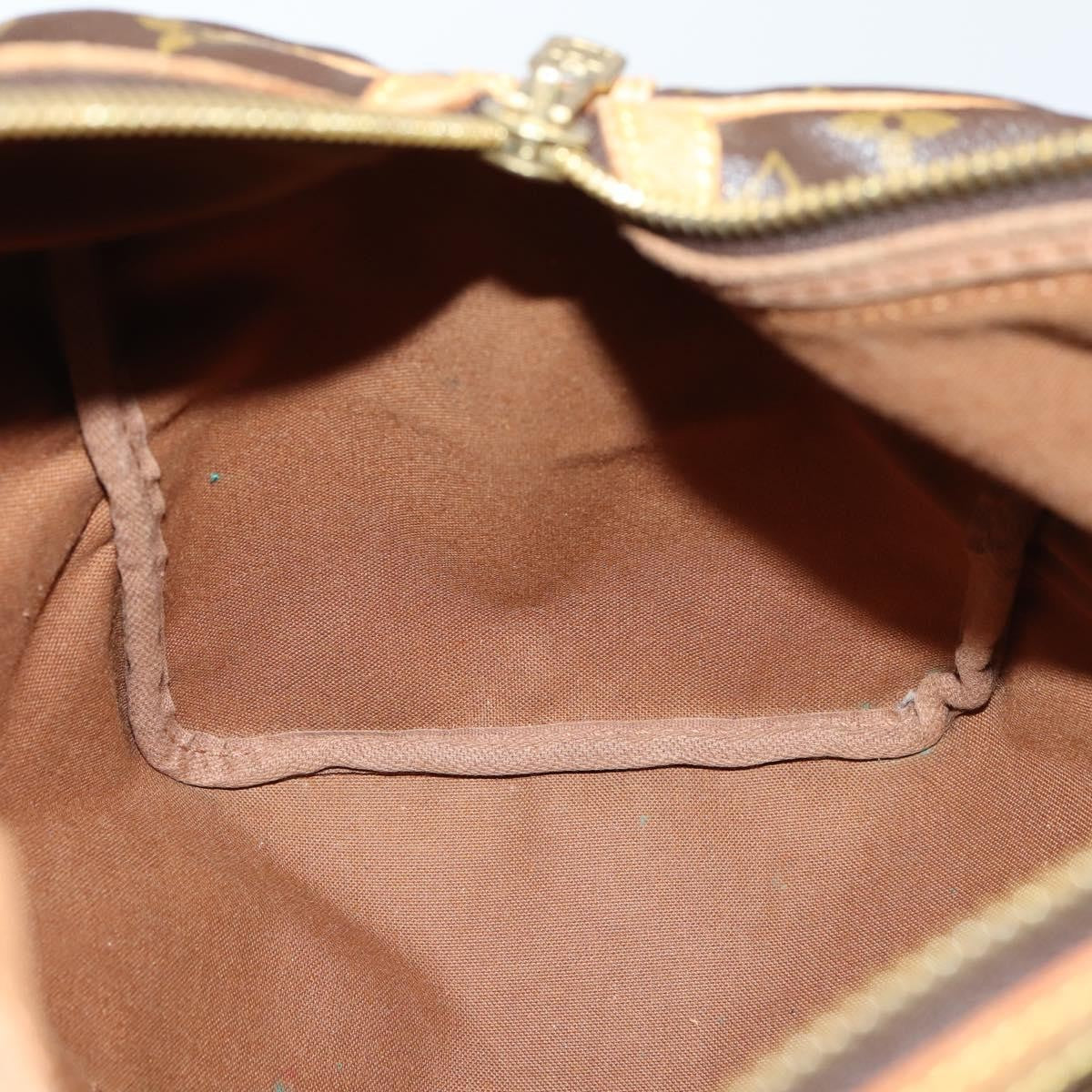 Louis Vuitton Sac Souple Handbag Monogram Canvas Brown Canvas Travel Bag