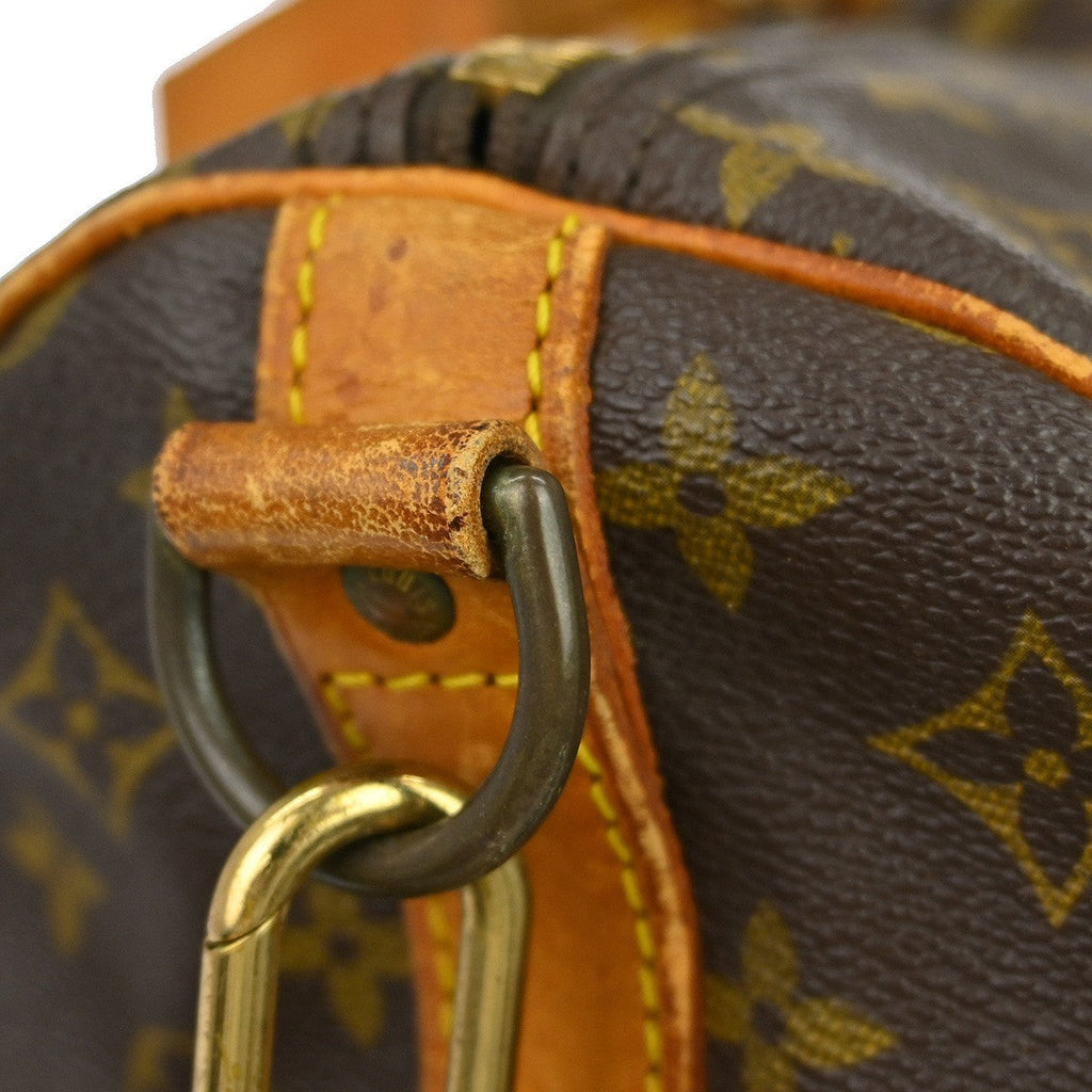 Louis Vuitton Keepall Bandouliere Bag Monogram Canvas Brown Canvas Travel Bag
