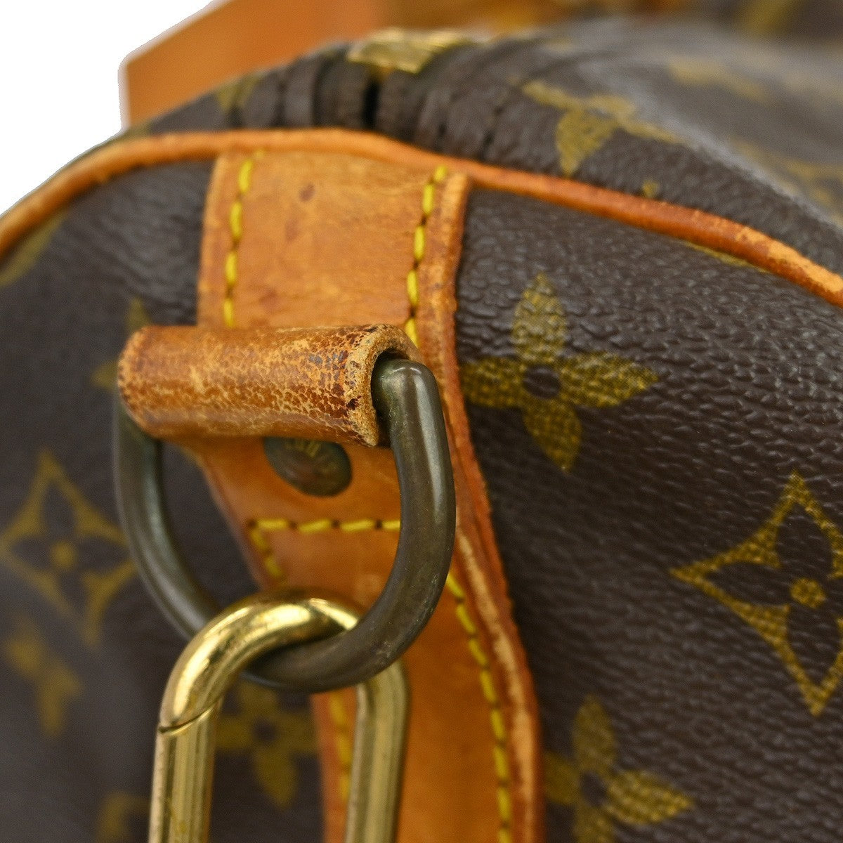 Louis Vuitton Keepall Bandouliere Bag Monogram Canvas Brown Canvas Travel Bag