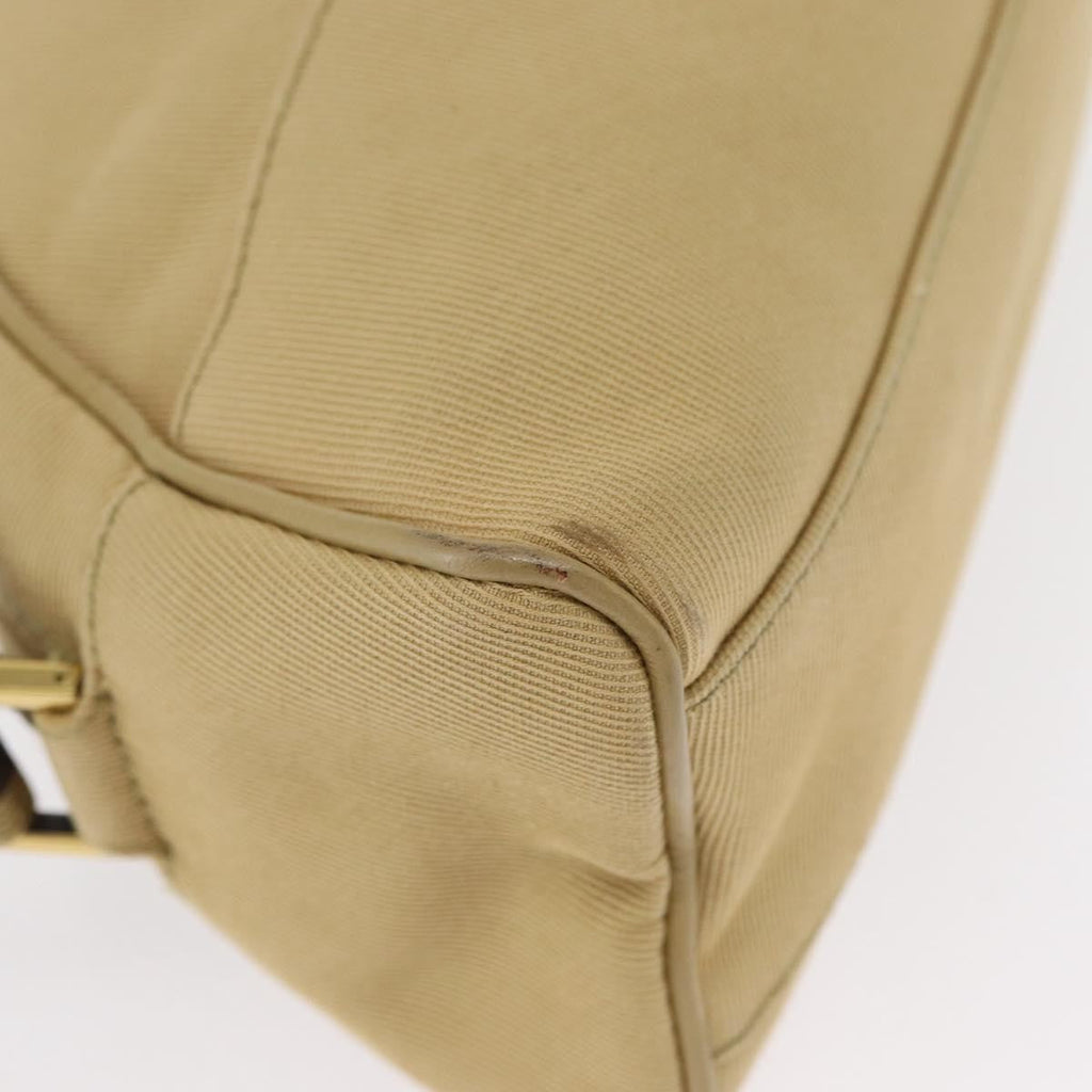 Gucci Vintage Shoulder Bag Canvas Beige Canvas Shoulder Bag Bag (Pre-Owned)