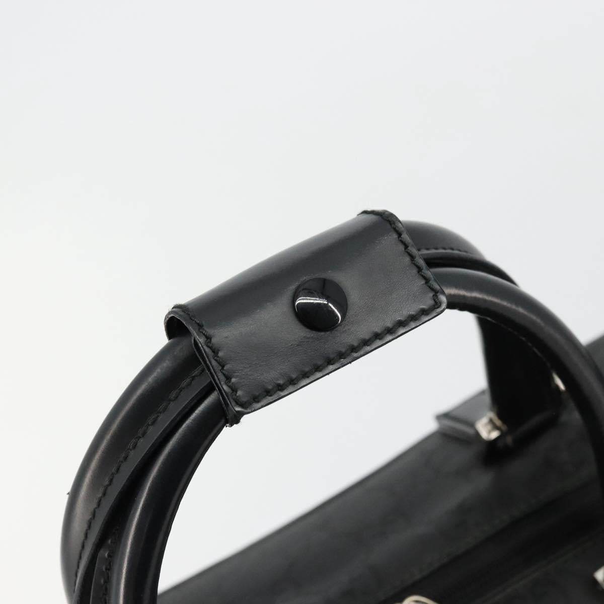 Gucci Duffle Bag Jumbo Gg Embossed Leather Black Pvc Handbag (Pre-Owned)