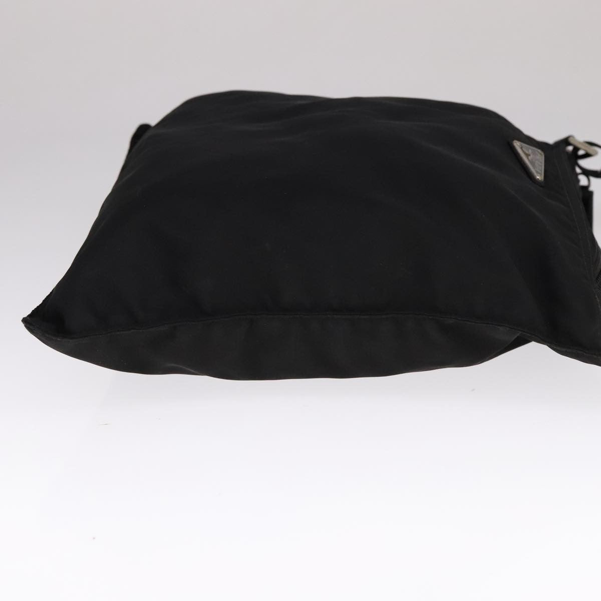 Prada Flat Messenger Bag Tessuto Black Nylon Shoulder Bag Bag